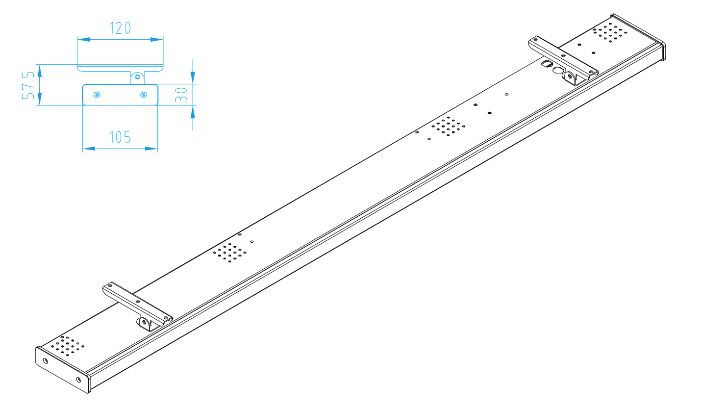 AES ESD Lamp Lumax 1140 mm for ESD Workstations AES Oscar 003501859N el.eng p.91 drw 4